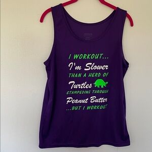 Purple Workout Tank Top